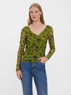 FINAL SALE - AWARE | Lima ruched long-sleeve top