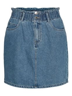 Killic paperbag waist denim mini skirt