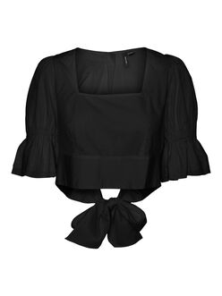 Ollie square neck cropped blouse
