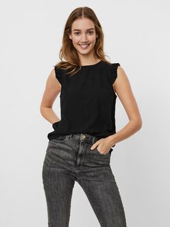 Olivia pleated short sleeves blouse