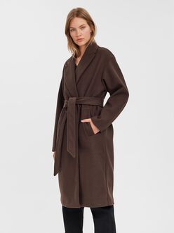 Fortune belted wrap coat