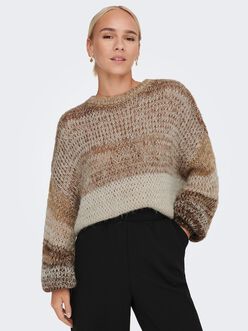 Almira striped dropped-shoulder sweater