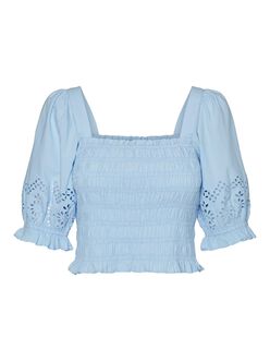 FINAL SALE - Nella square neck crop blouse