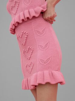 Kae knitted mini skirt