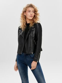 Gemma faux leather biker jacket