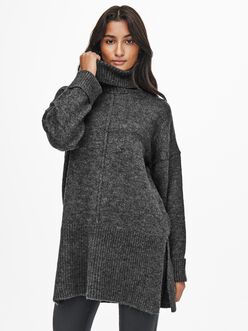 Tatiana long rib-knit turtleneck sweater