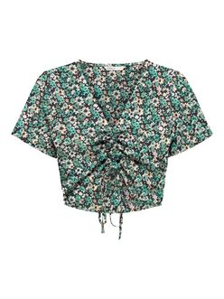 FINAL SALE - Nova v-neck ruched blouse