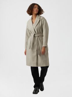 Fortune belted wrap coat