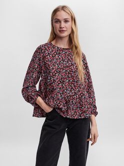 Francesca layered floral blouse