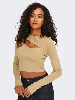 Liza cutout cropped sweater