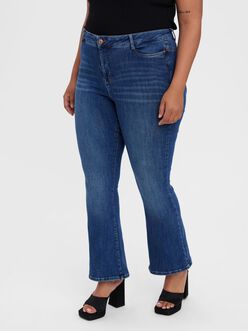 FINAL SALE - CURVE Paulina high waist flare fit jeans