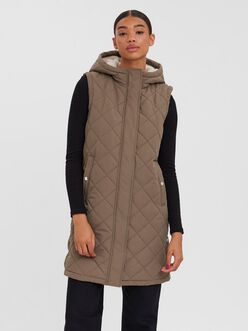 Teddy sleeveless quilted jacket