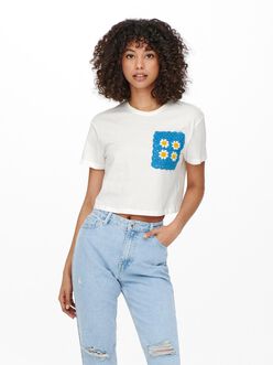 T-shirt écourté Woodstock