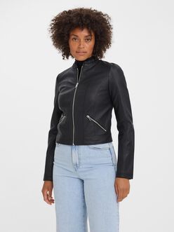 Khloefavo faux-leather jacket