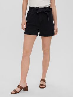 Tamira high paperbag waist denim shorts