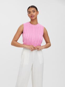 Festina cropped cable-knit sweater vest