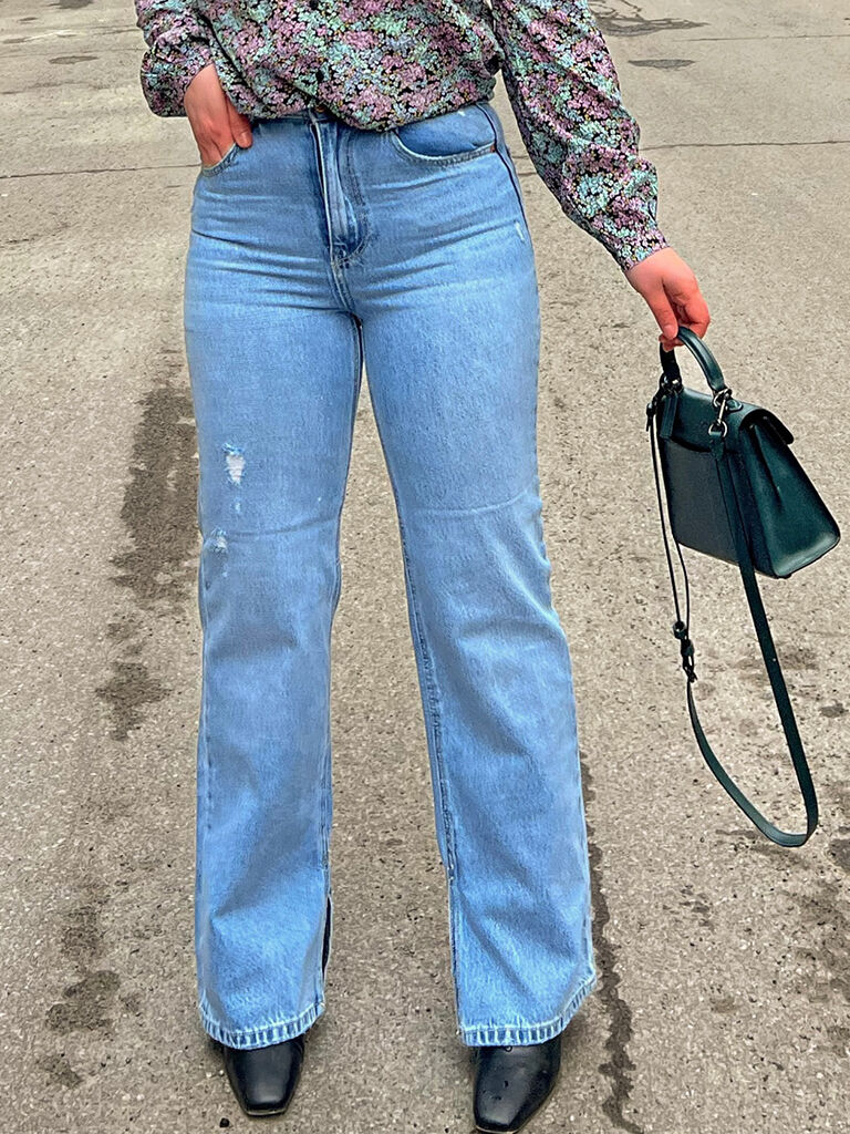 FINAL SALE- Kithy high waist loose straight fit jeans