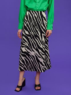 Alaska zebra maxi skirt