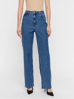 KITHY HIGH WAIST STRAIGHT FIT JEANS