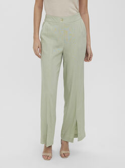 Josie high waist linen-blend pants