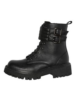 FINAL SALE- Lya faux leather lace-up boots