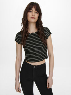 Anits cropped frill t-shirt