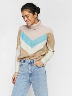 Doffy roll neck knit sweater