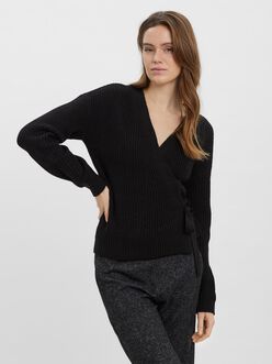 Cardigan cache-coeur en tricot Lea