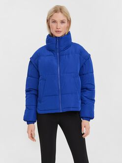 Miley short padded jacket with removable sleeves