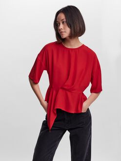 Vippa half sleeves peplum blouse