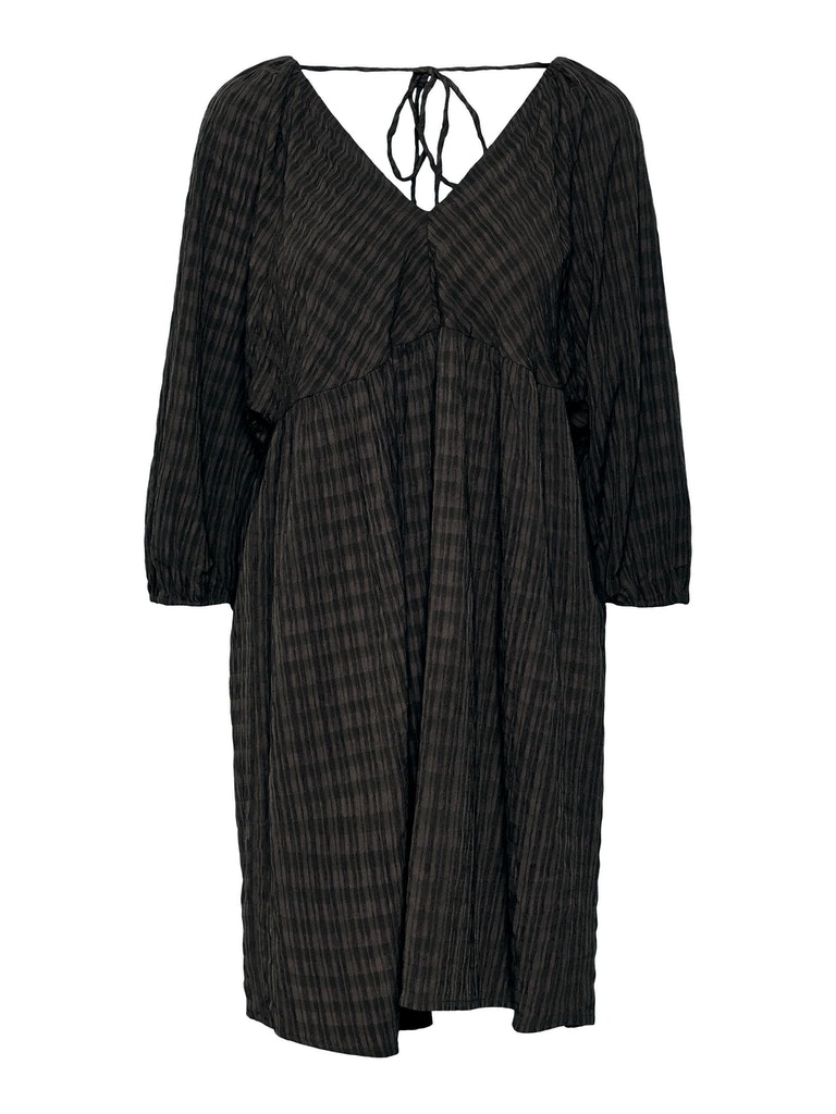 FINAL SALE - Enga 3/4-sleeve short dress, BLACK, large