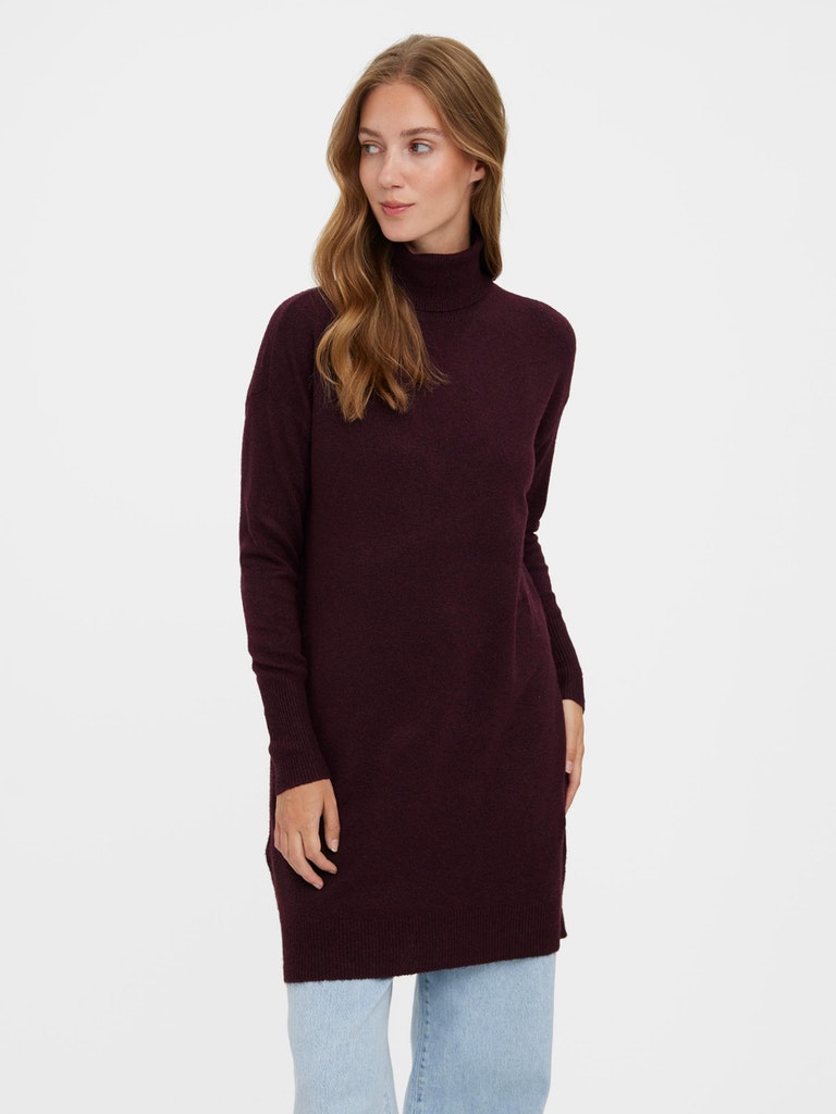 Brilliant turtleneck sweater dress, , large