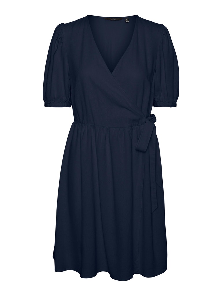 FINAL SALE - Esmilo linen wrap mini dress, , large
