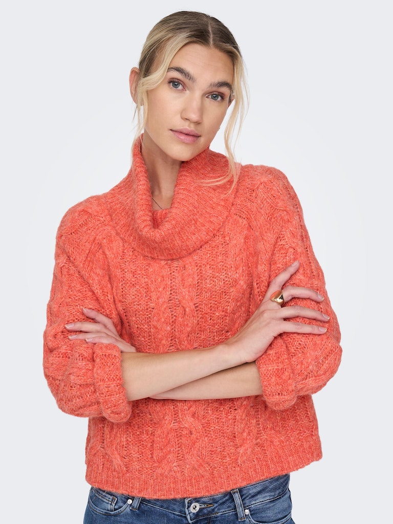 Chunky cable knit sweater