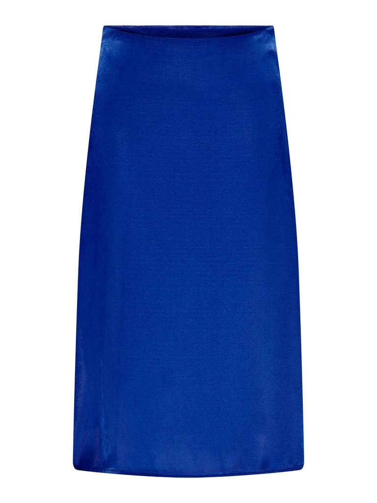 FINAL SALE - Mille satin midi skirt, SODALITE BLUE, large