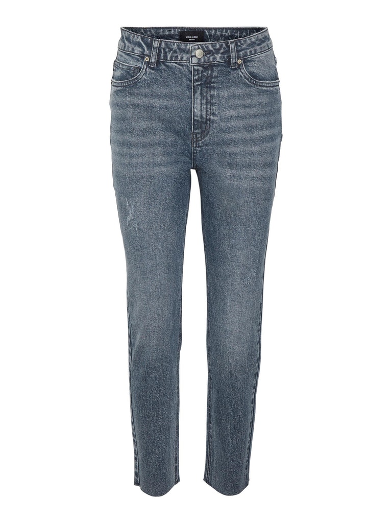 FINAL SALE- Brenda high waist straight fit jeans, Dark Blue Denim, large