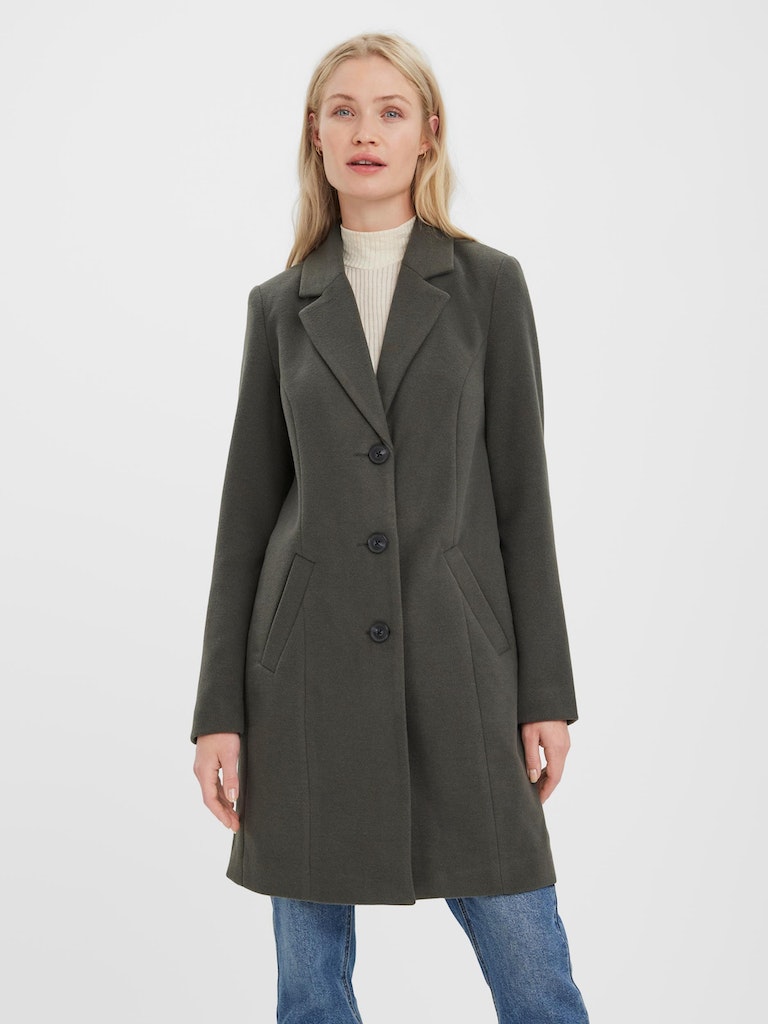 FINAL SALE- Cindy Classic Long Coat, PEAT, large