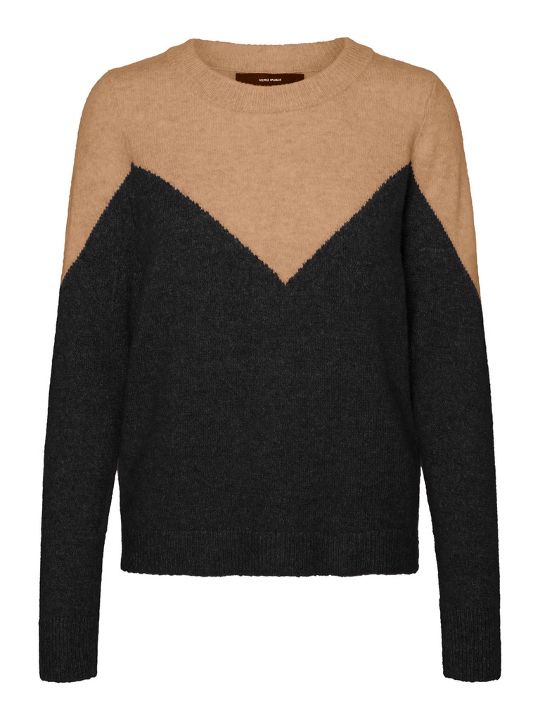 FINAL SALE - Plaza two-tone sweater, TAN, large