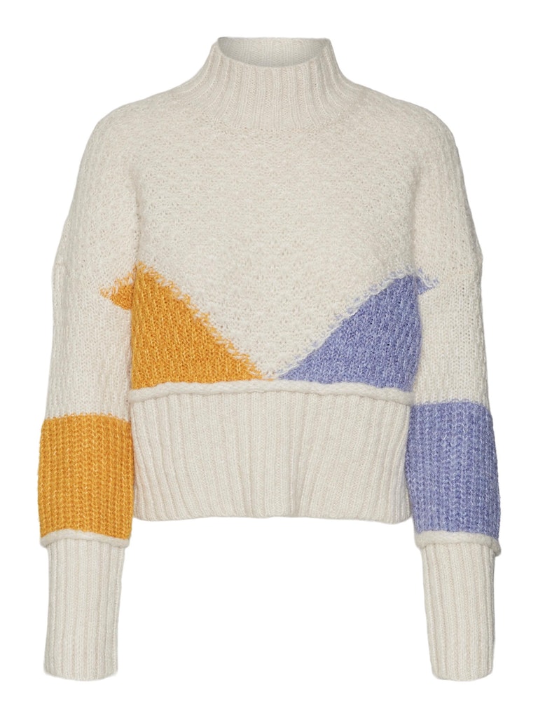 FINAL SALE- Bien colourblock pointelle sweater, BIRCH&YELLOW, large