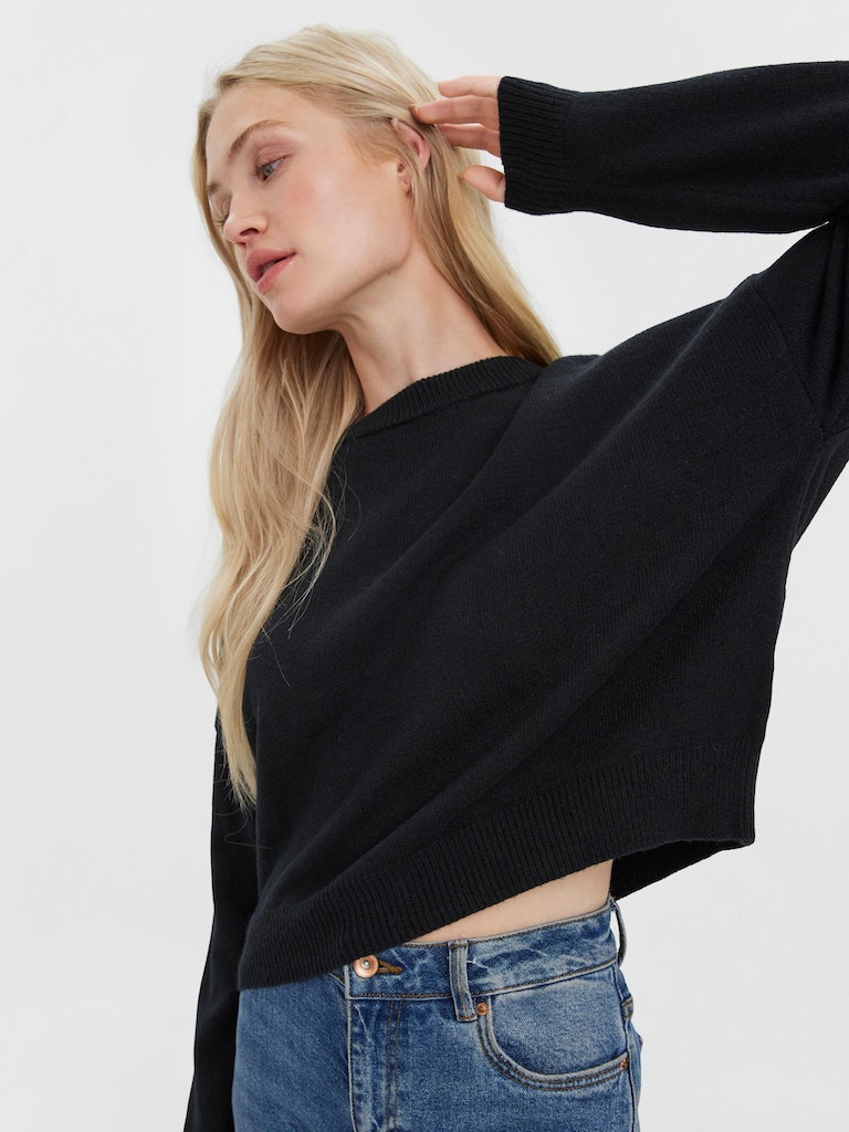 Lillie cropped loose-fit sweater