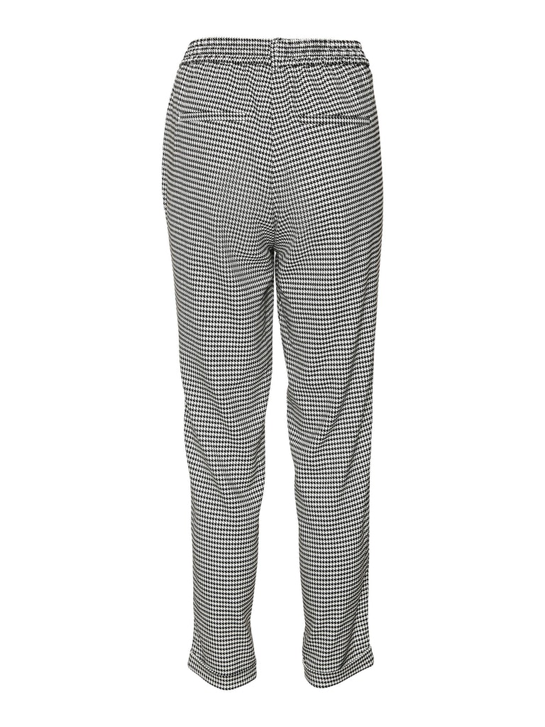 FINAL SALE - Maya straight checkered pants, Black, large