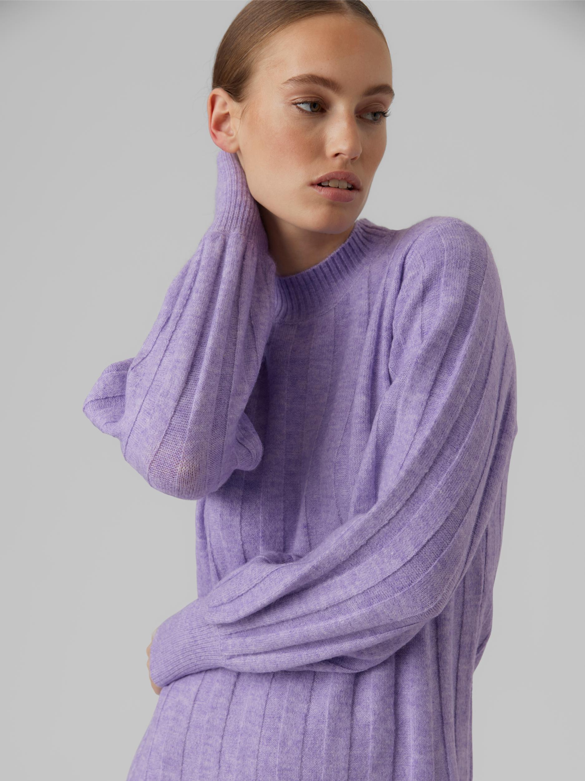 FINAL SALE- Alanis short knitted dress, VIOLA, large