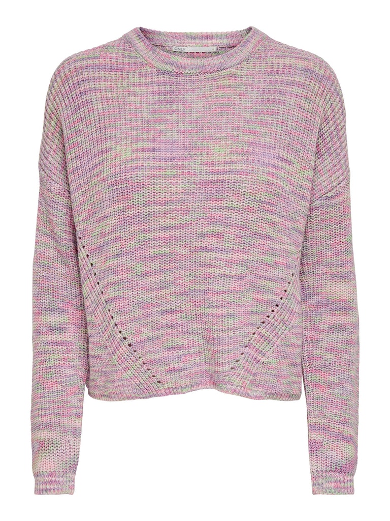 Ninni jacquard knit sweater, THISTLE, large