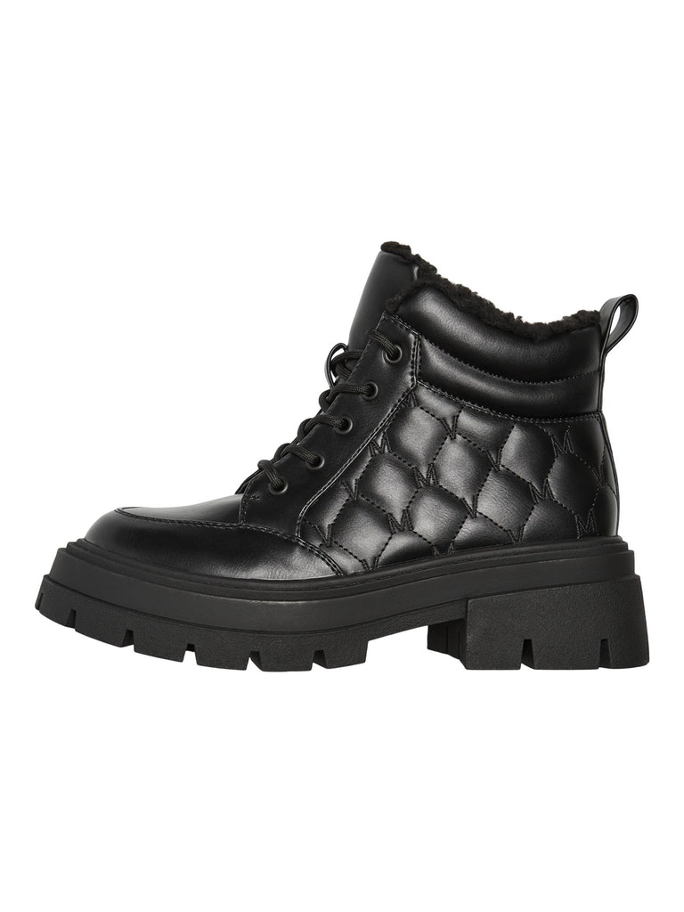 FINAL SALE - Friella quilted lace-up boots, BLACK, large