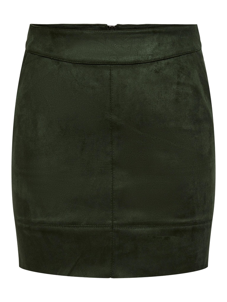 FINAL SALE- Julie faux suede mini skirt, FOREST NIGHT, large