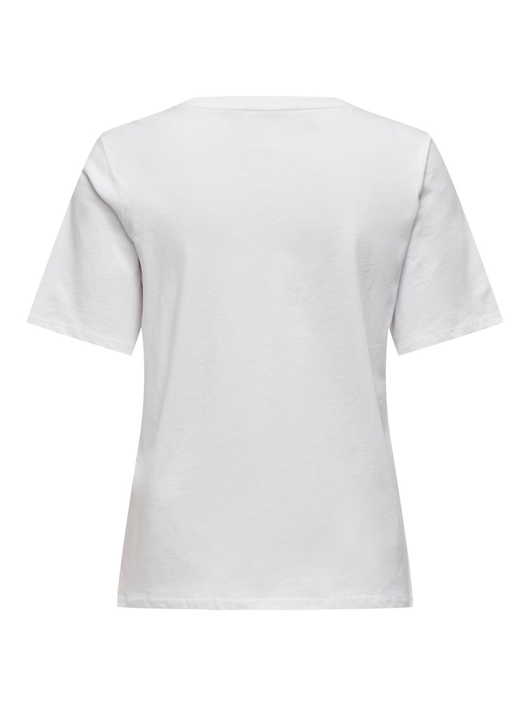 FINAL SALE- ONLY plain cotton t-shirt, WHITE, large