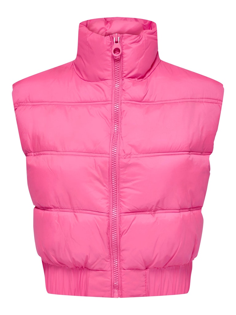 FINAL SALE - Carol short puffer vest, AZALEA PINK, large