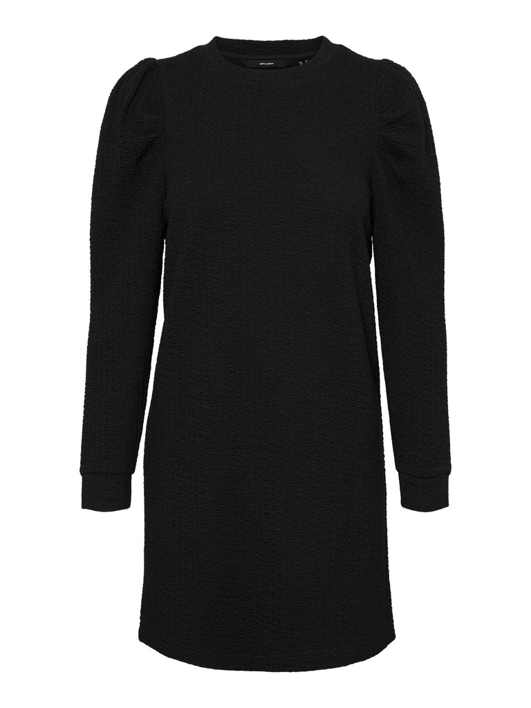 VENTE FINALE- Robe courte en tricot texturé Dui, NOIR, large