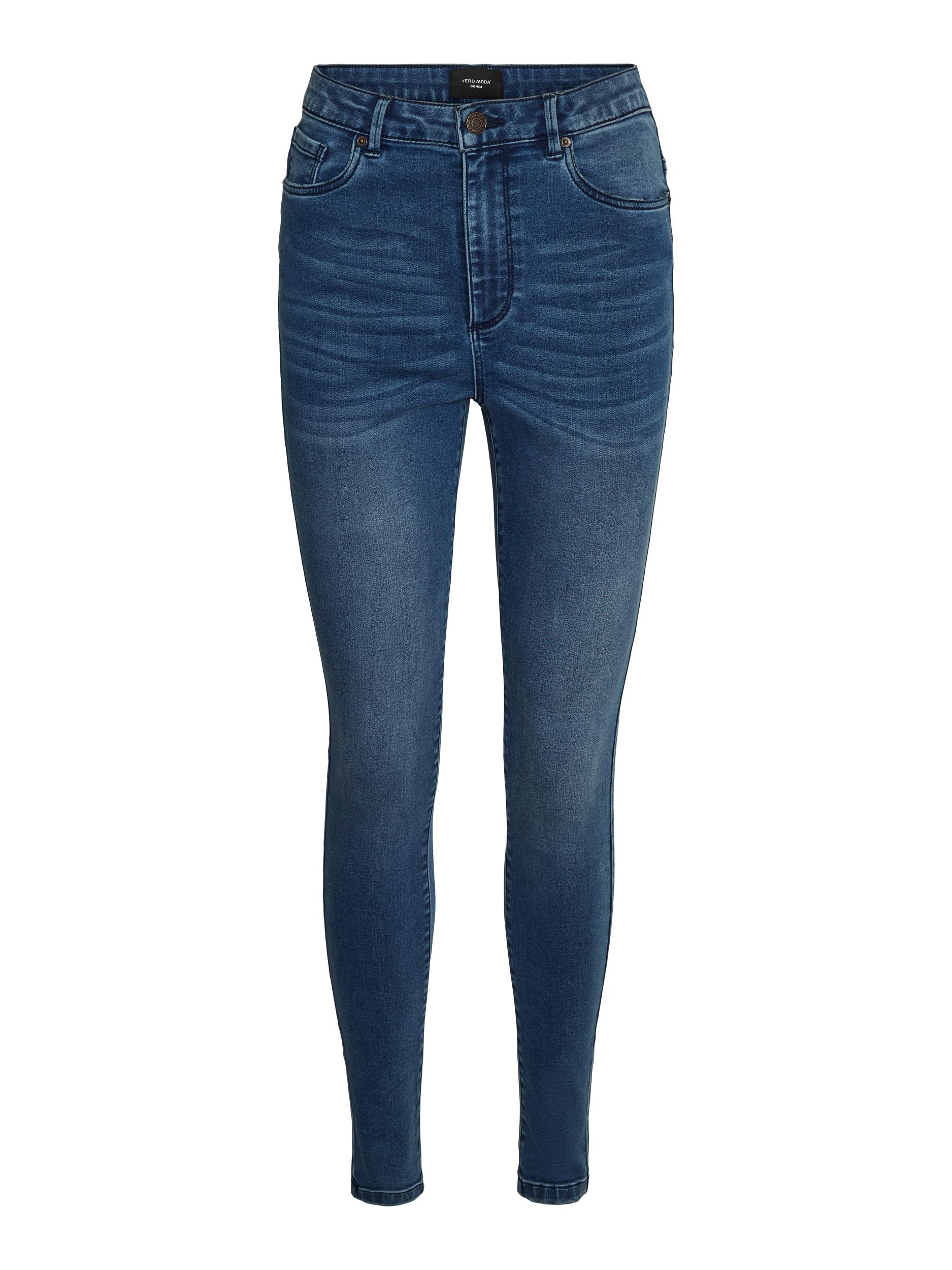 FINAL SALE - Sophia super high waist skinny fit jeans, MEDIUM BLUE DENIM, large