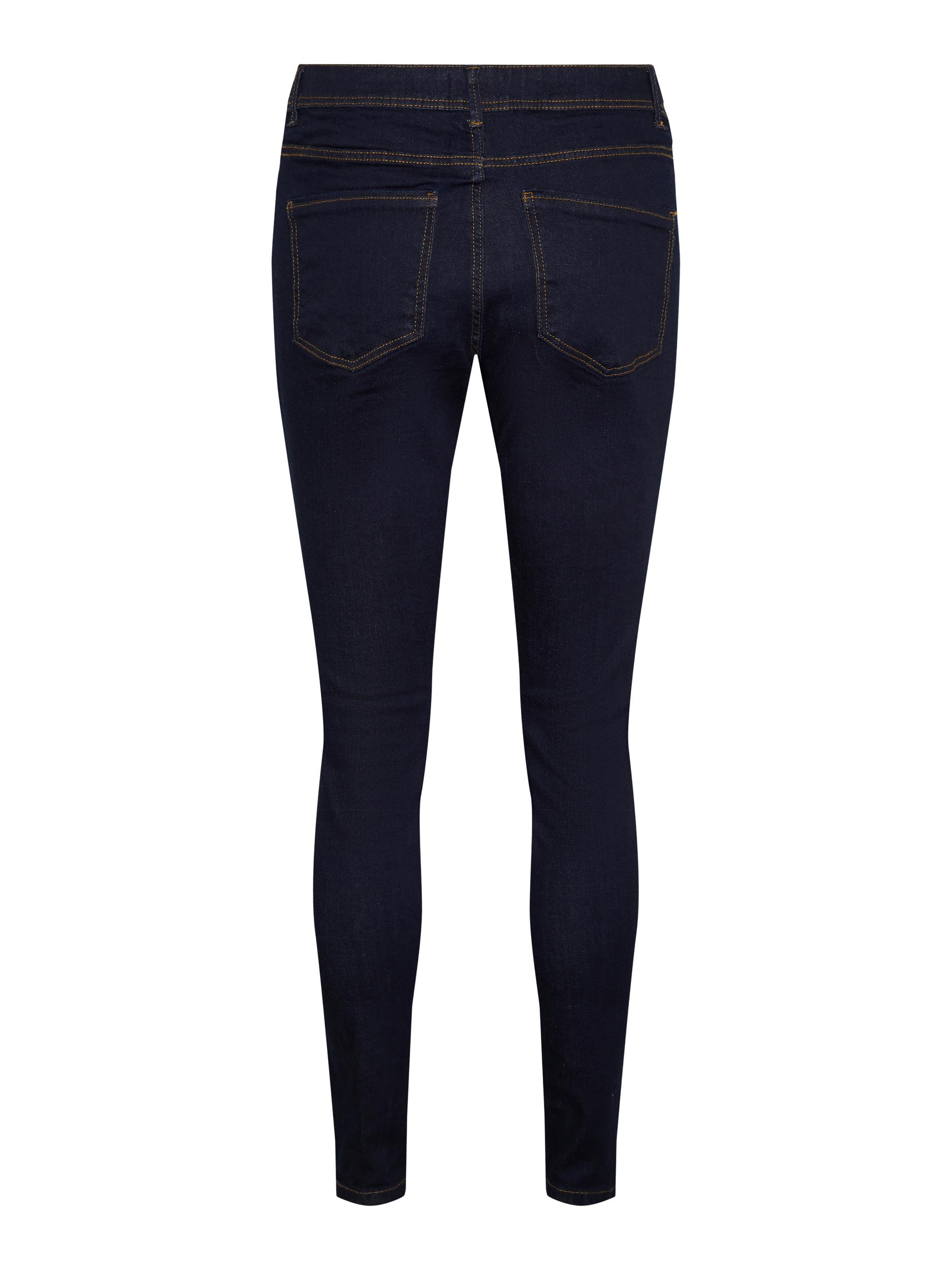 FINAL SALE - Tanya mid waist skinny fit jeans, DARK BLUE DENIM, large